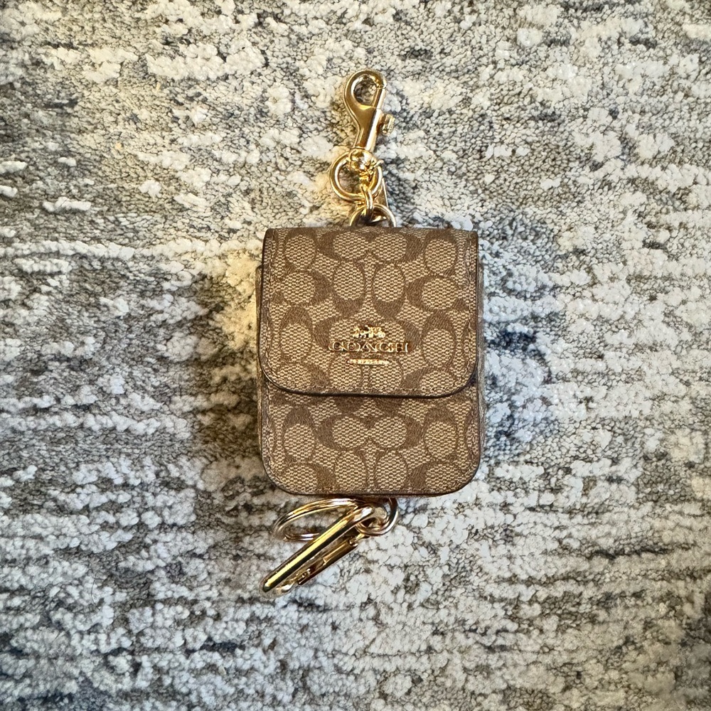 Coach Brown Keychain Pouch